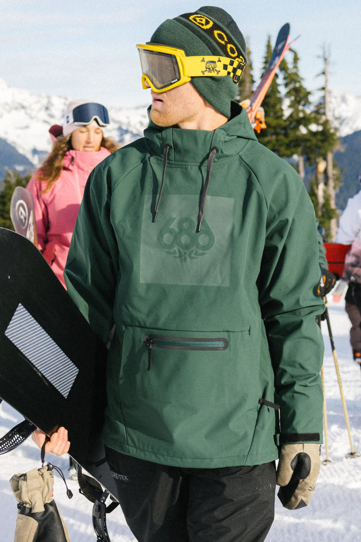 686 Men's Waterproof Hoody — MOSS GREEN