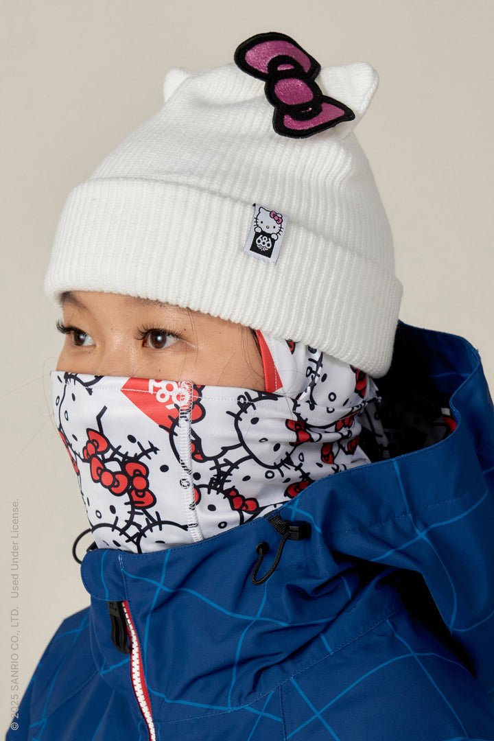 686 Alpha Hinged Balaclava — HELLO KITTY WHITE (vista 2)