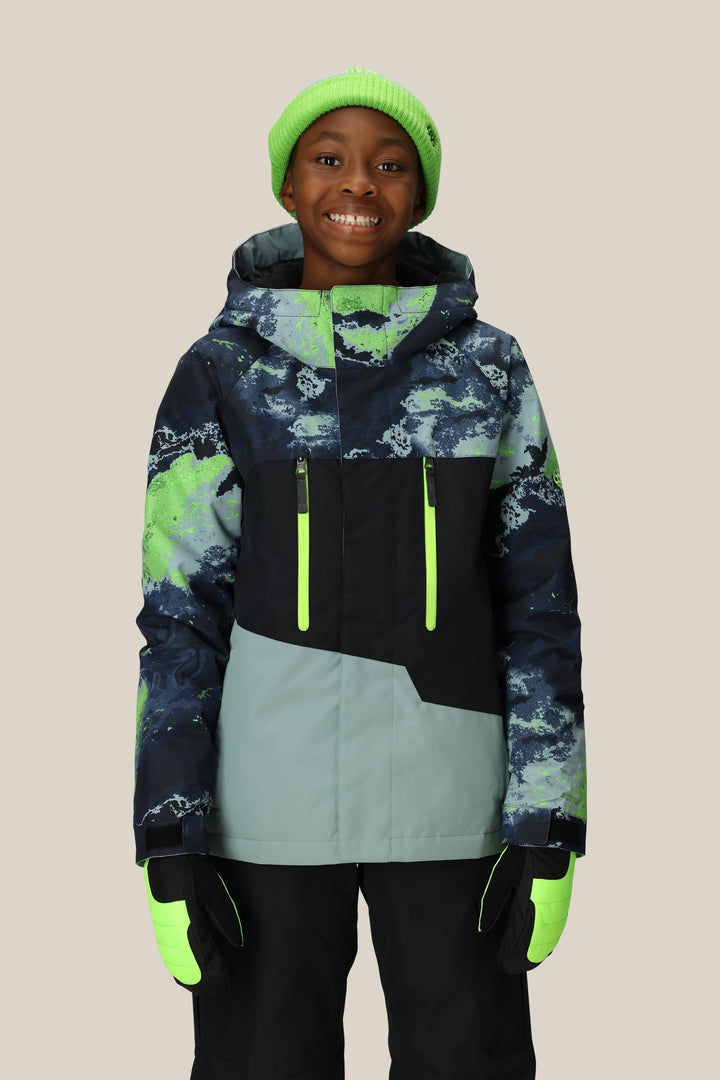 686 Boys' Geo™ Insulated Jacket — BLUE HEMISPHERE COLORBLOCK