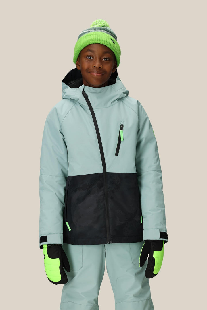 686 Boys' Hydra™ Insulated Jacket — DUSTY MARINE COLORBLOCK