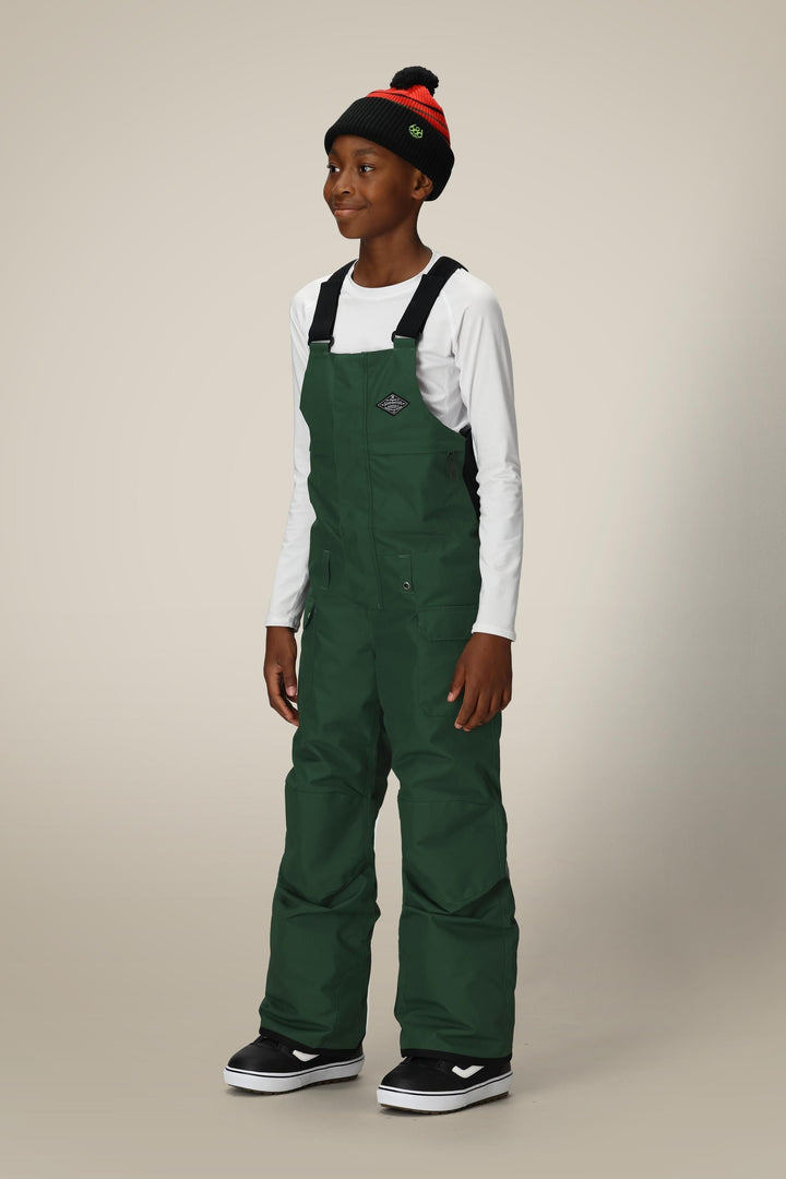 686 Boys' Frontier™ Insulated Bib — MOSS GREEN
