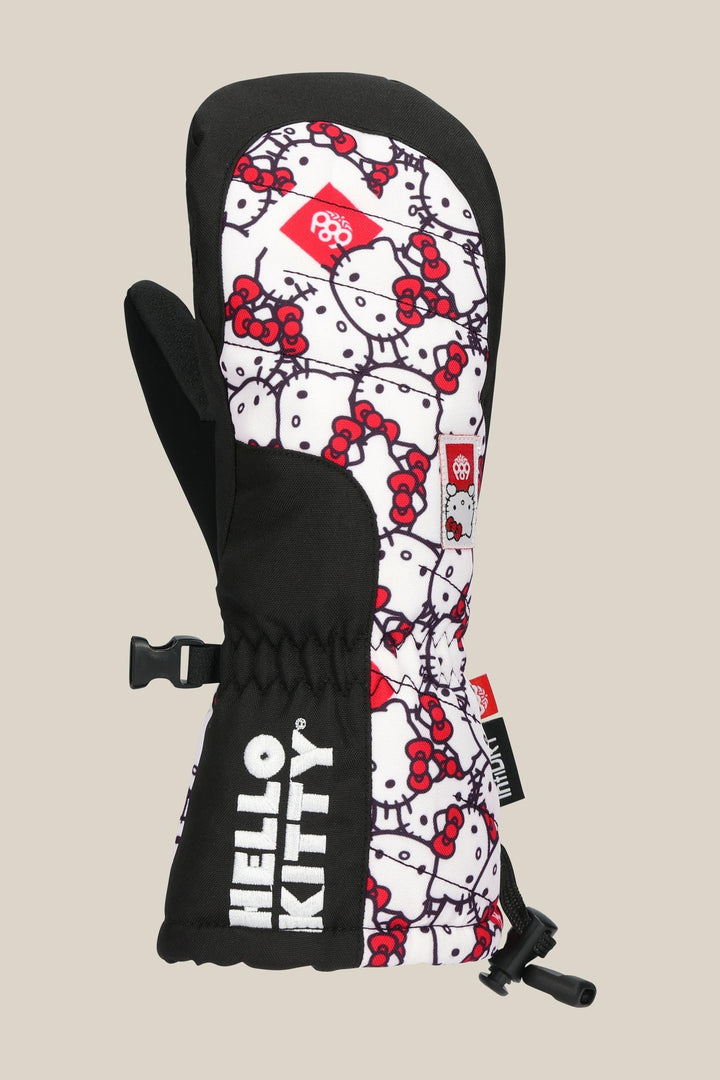 686 Youth Heat Mitt — HELLO KITTY WHITE