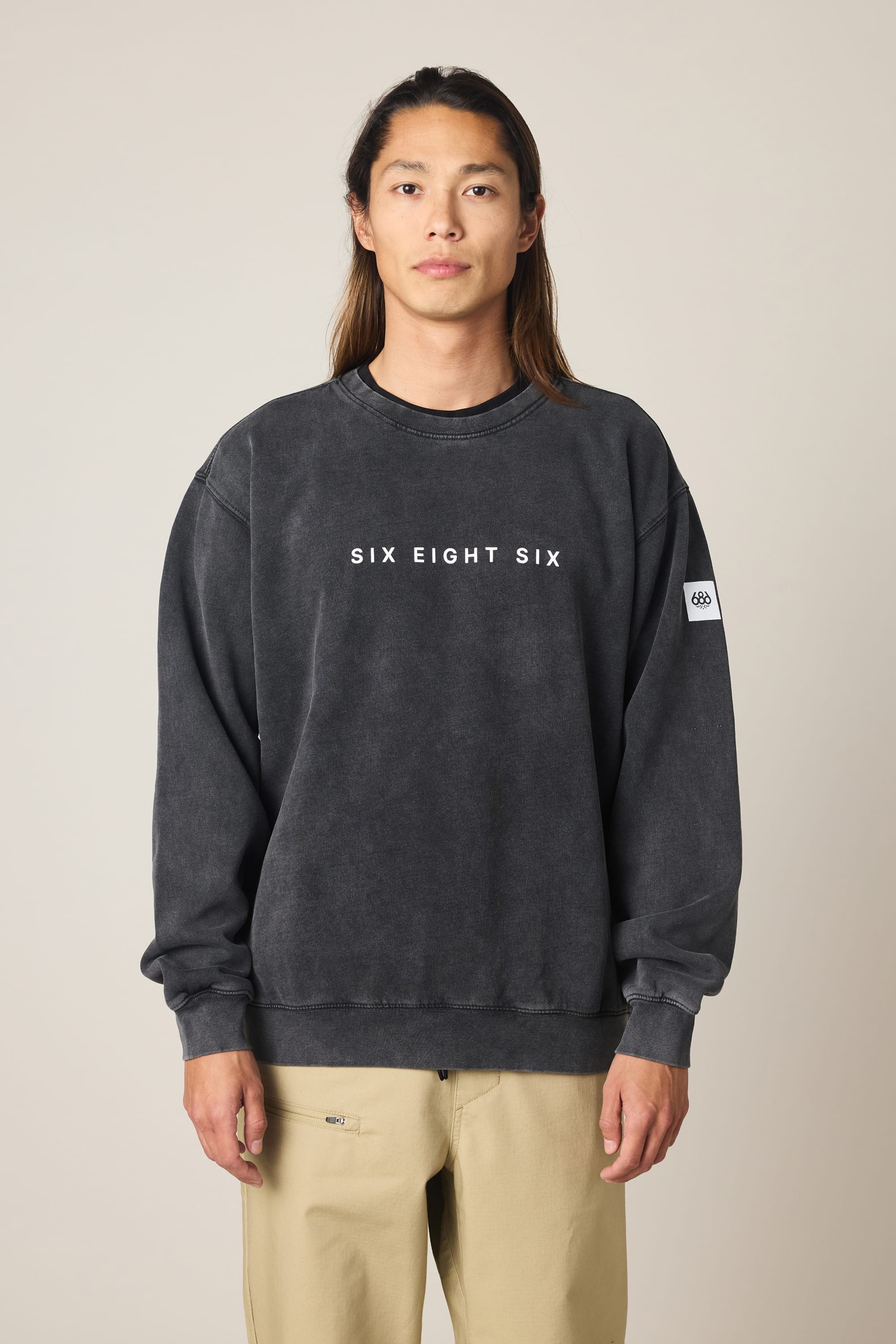 686 Men's Mixed Relaxed LS Crewneck – 686.com
