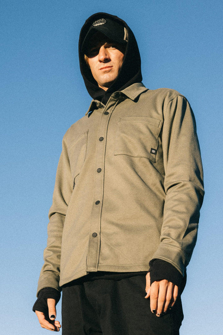 686 Men's Whisper Knit™ Flannel — FATIGUE GREEN