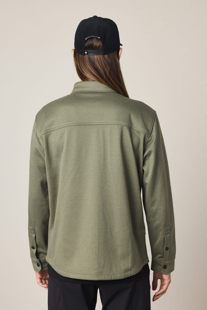 686 Men's Whisper Knit Flannel — FATIGUE GREEN (vista 2)