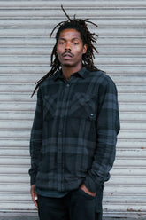 686 Men's SMARTY® Headwall Flannel - BLACK PLAID