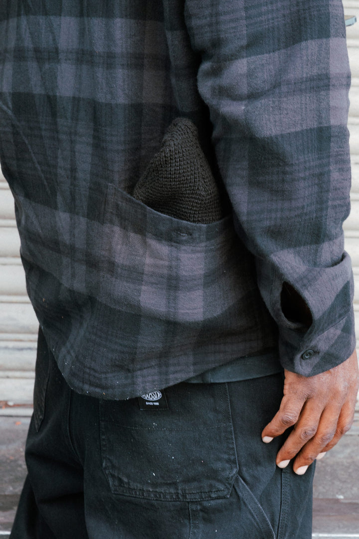 686 Men's SMARTY® Headwall Flannel — BLACK PLAID (vista 2)