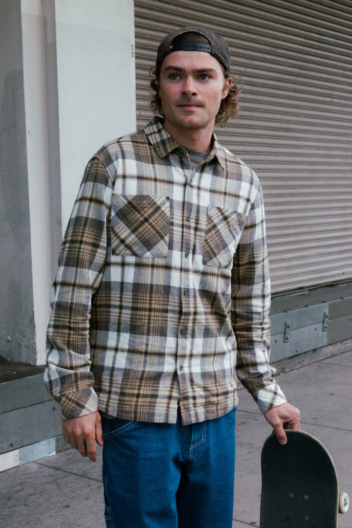 686 Men's SMARTY® Headwall Flannel — OLIVE PLAID