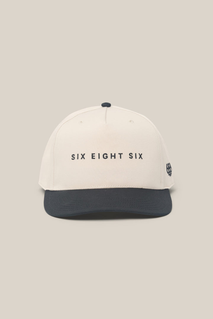686 High-Pro Ses Two Tone Structured 5 Panel Hat — LIMESTONE/BLACK (vista 2)