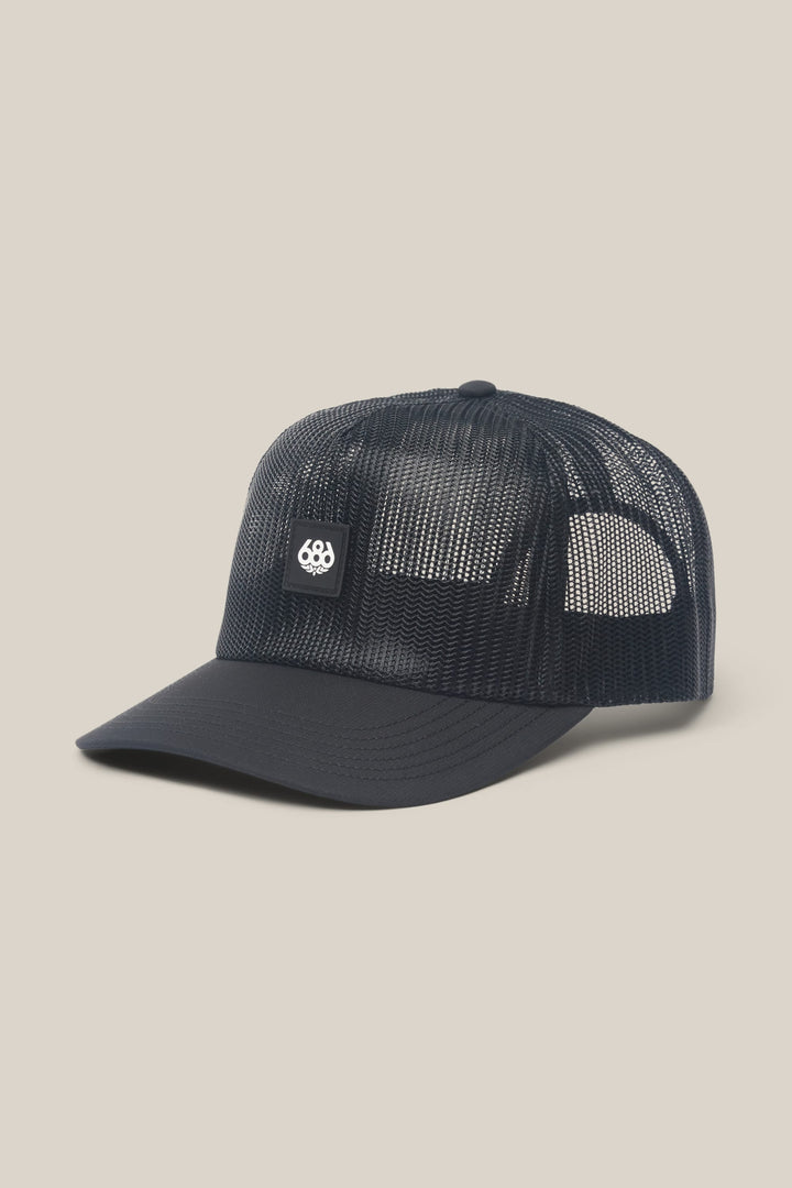 686 High-Pro Knockout Structured 5 Panel Hat — BLACK