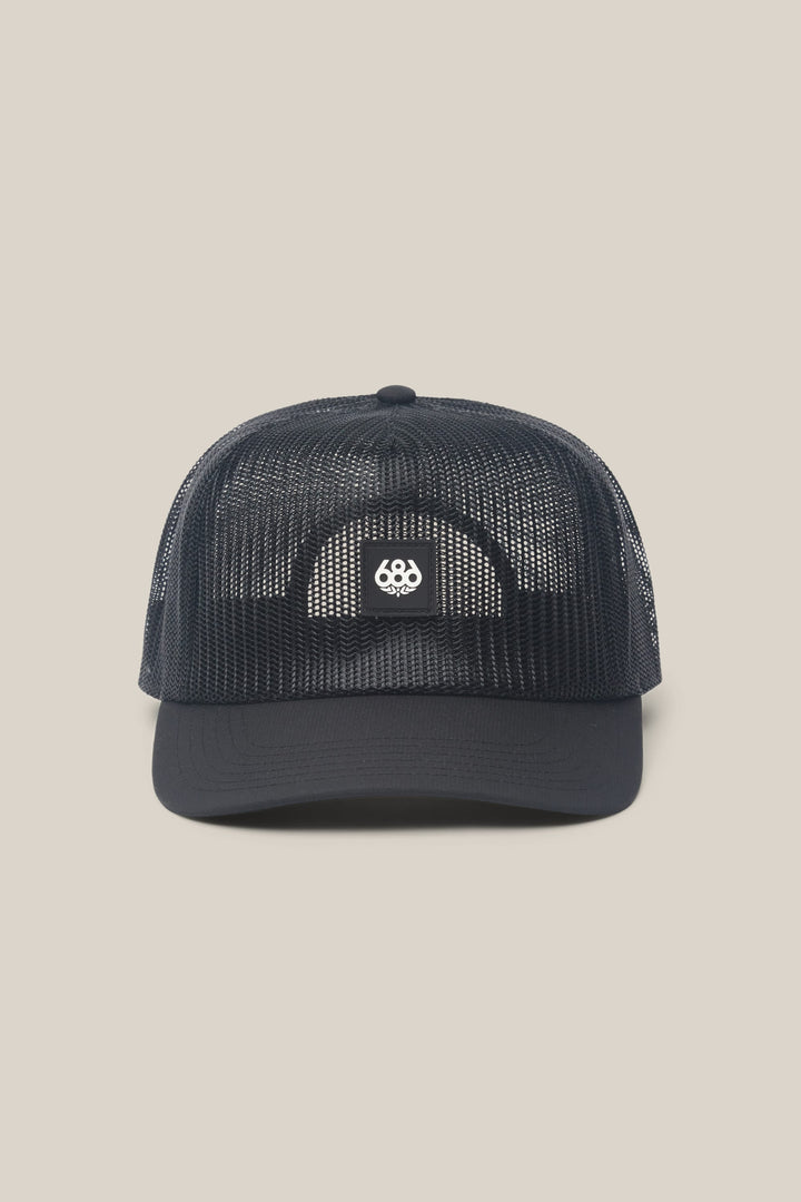 686 High-Pro Knockout Structured 5 Panel Hat — BLACK (vista 2)