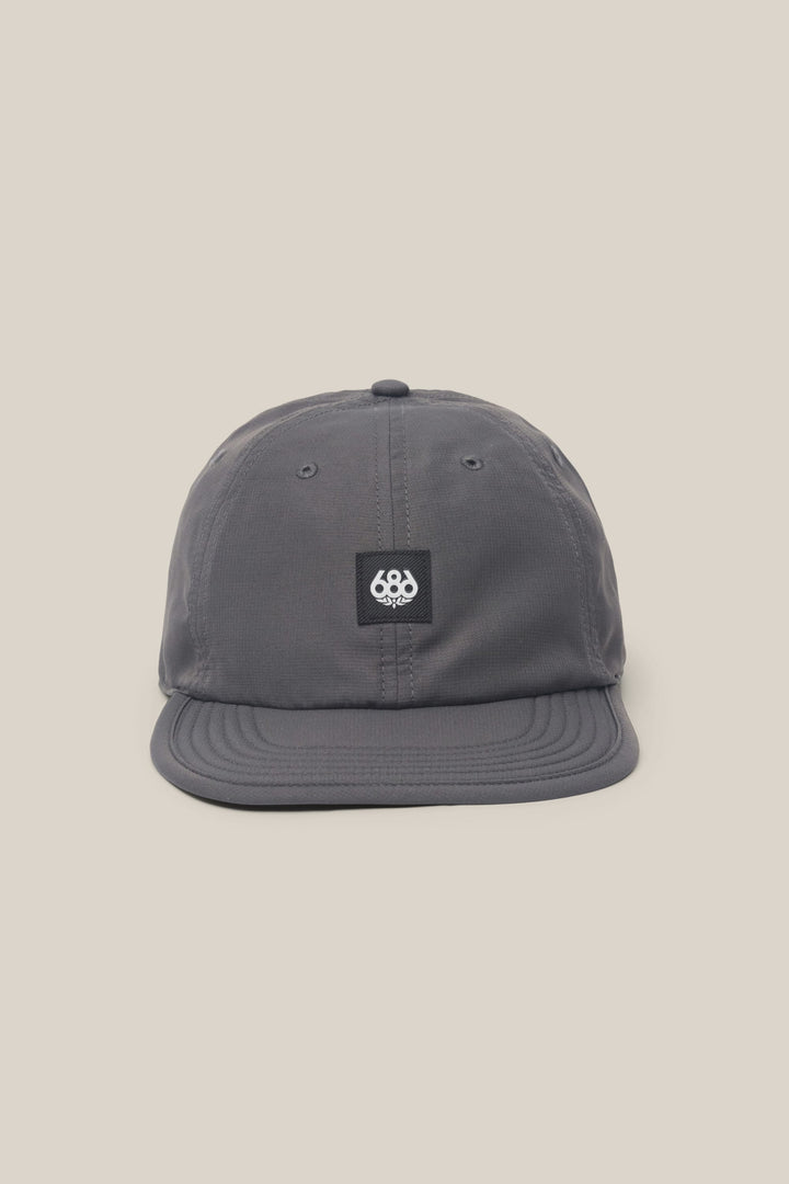 686 Low-Pro Adventure Unstructured 6 Panel Hat — CHARCOAL (vista 2)