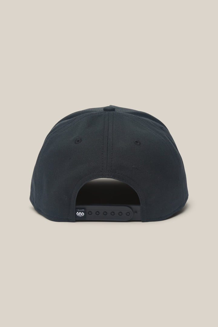 686 High-Pro 92 Structured 5 Panel Hat — BLACK (vista 2)