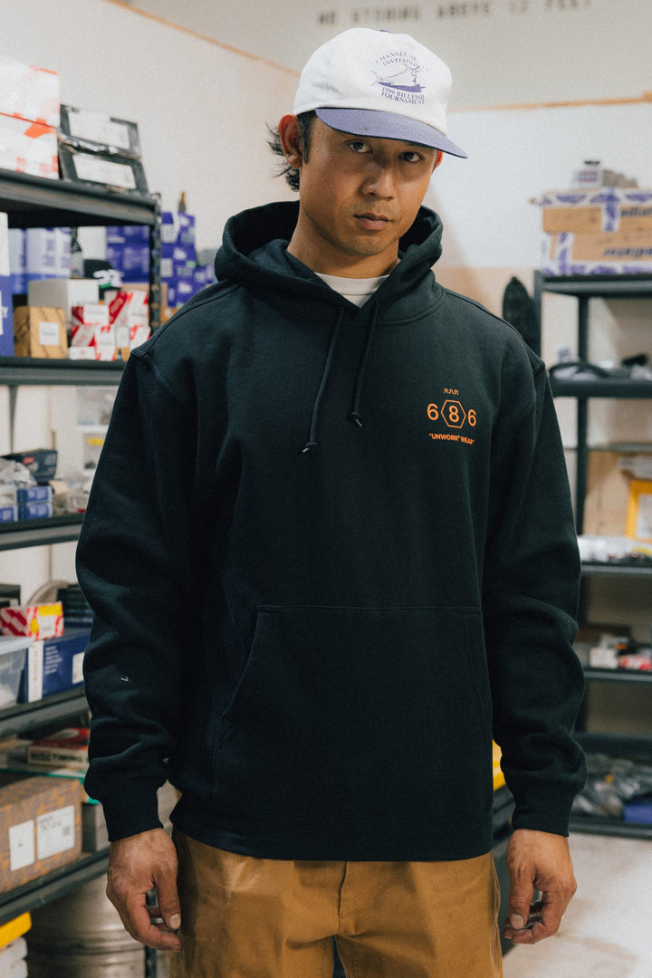 686 Men's Unwork Spec Athletic LS Hoody — BLACK