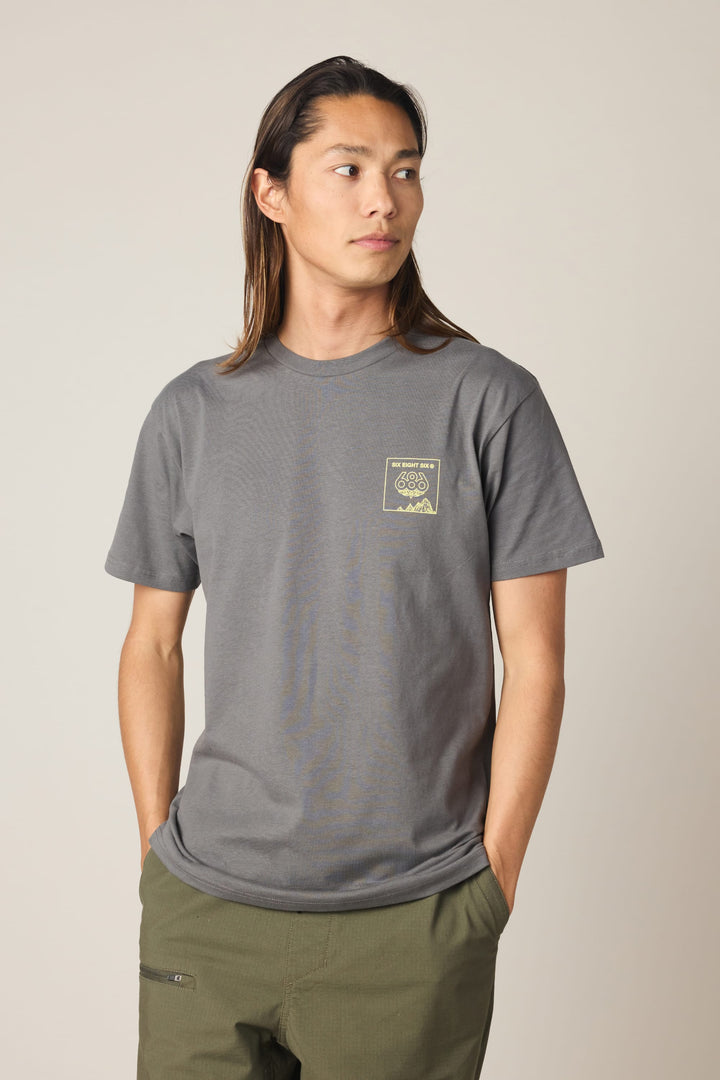 686 Cross-Cut Authentic S/S Tee — GREY (vista 2)