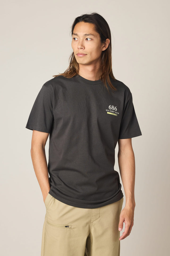686 Path Authentic S/S Tee — VINTAGE BLACK