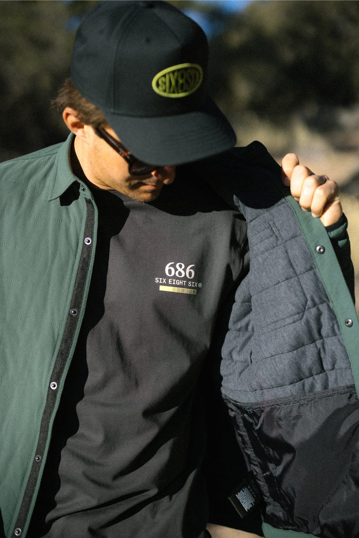 686 Path Authentic S/S Tee — VINTAGE BLACK (vista 2)