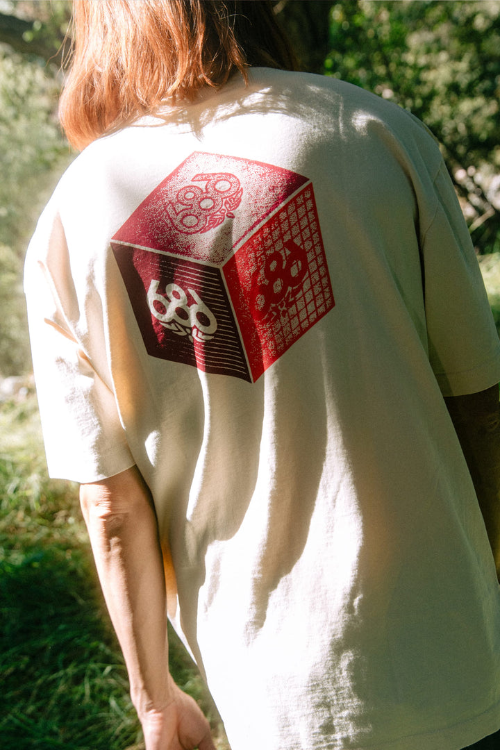 686 Men's Unit Relaxed SS Tee — VINTAGE WHITE
