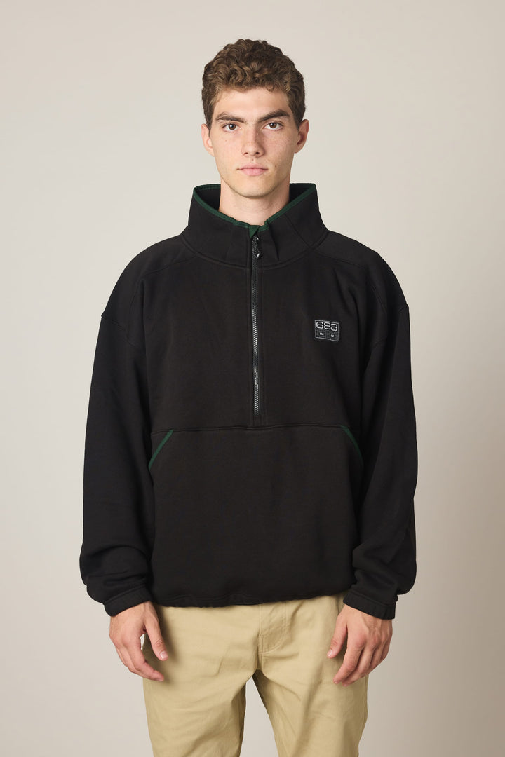 686 Men's Burnout Anorak — BLACK