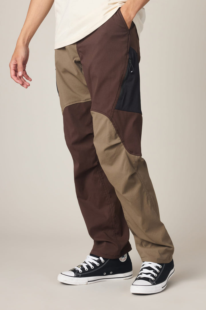 686 Men's Anything Cargo Pant - Relaxed Fit — BROWN COLORBLOCK