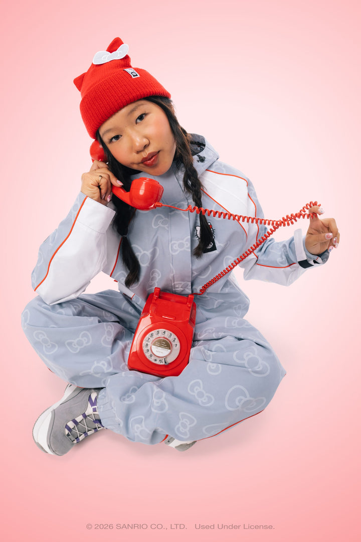 686 Women's Hello Kitty® Knit Beanie — HELLO KITTY® RED