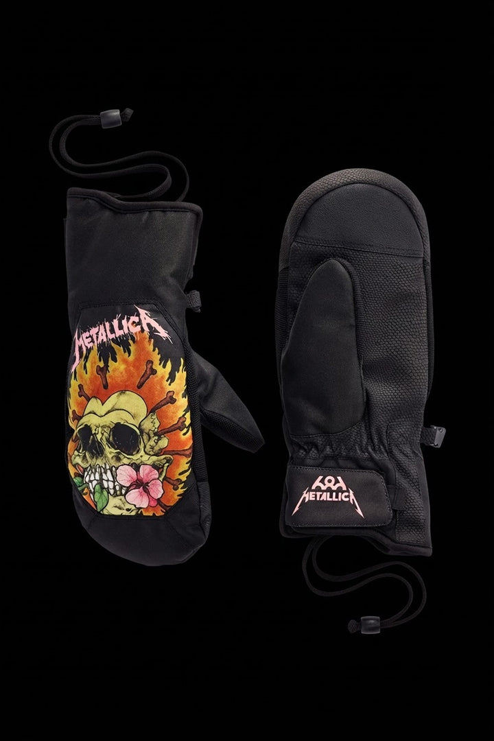 686 Women's Revel Mitt — METALLICA BLACK
