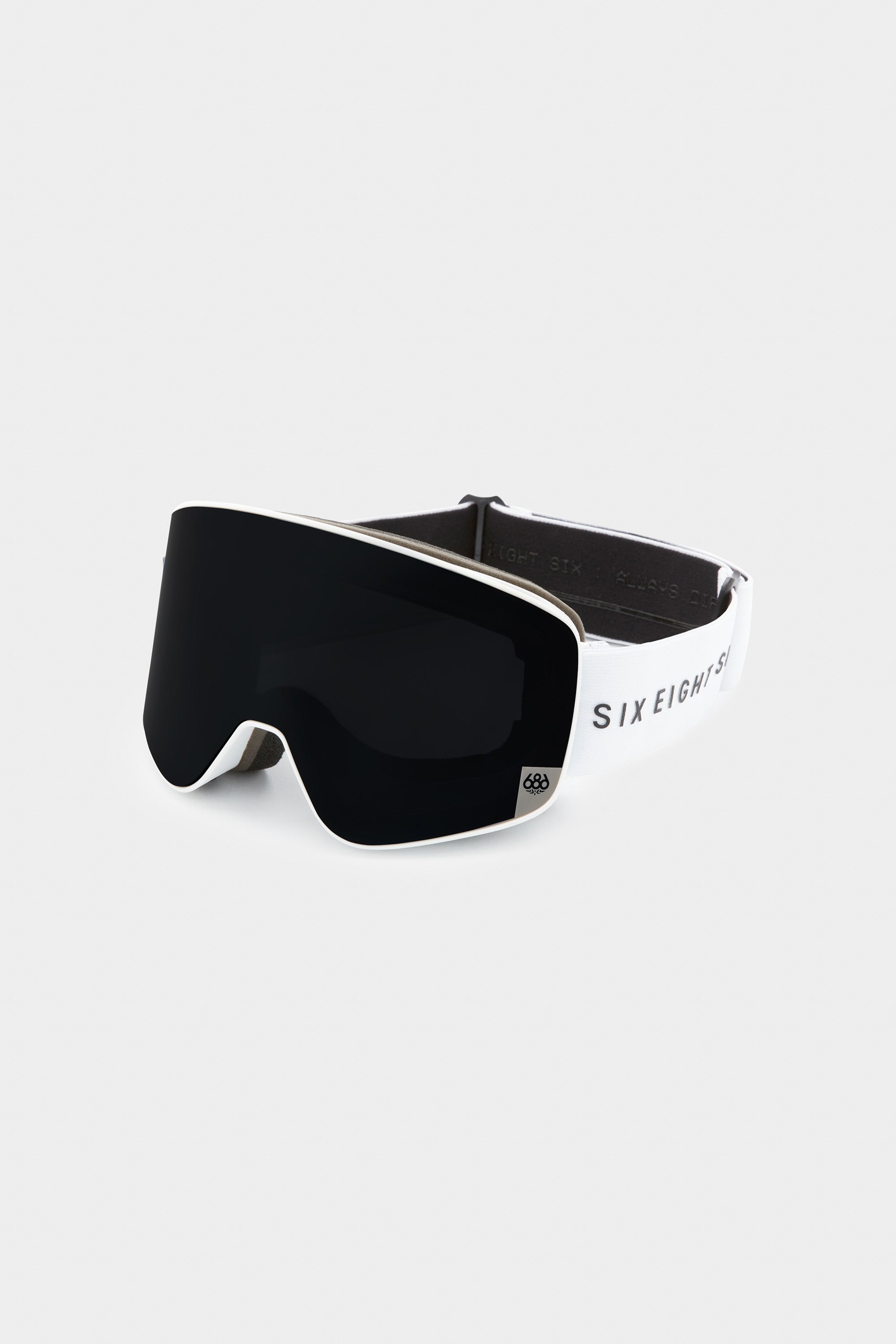 black and white goggles 686 SMARTY Magnetic Goggle White / O/S