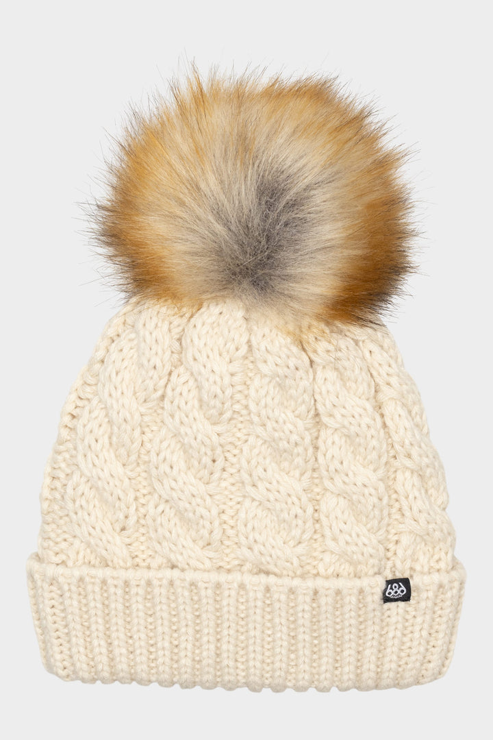 686 Girls' Knit Pom Beanie — BIRCH