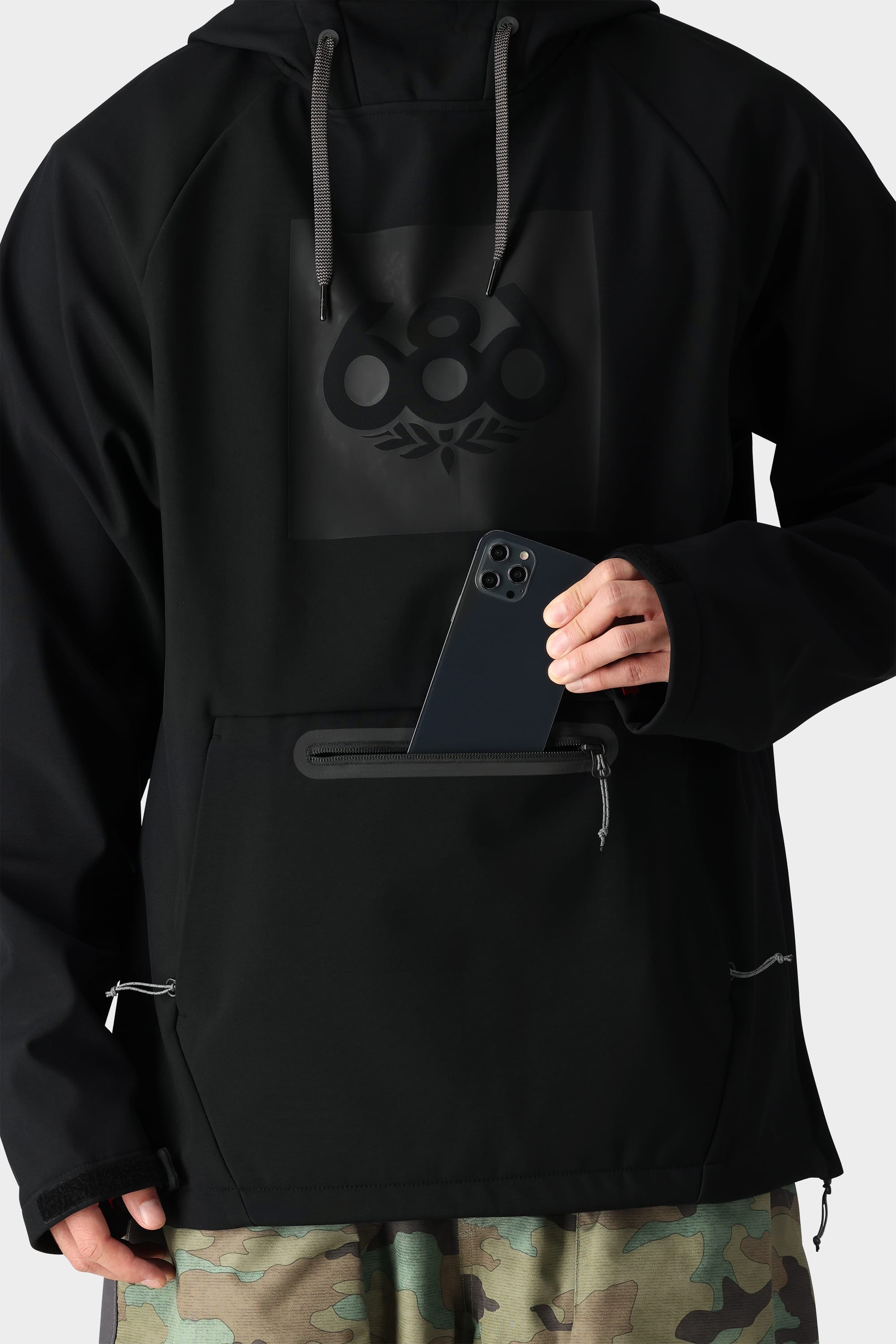 686 WATERPROOF HOODY スノボウェア rhino-grey M 686 Waterproof Hoodie - rhino grey | Tactics