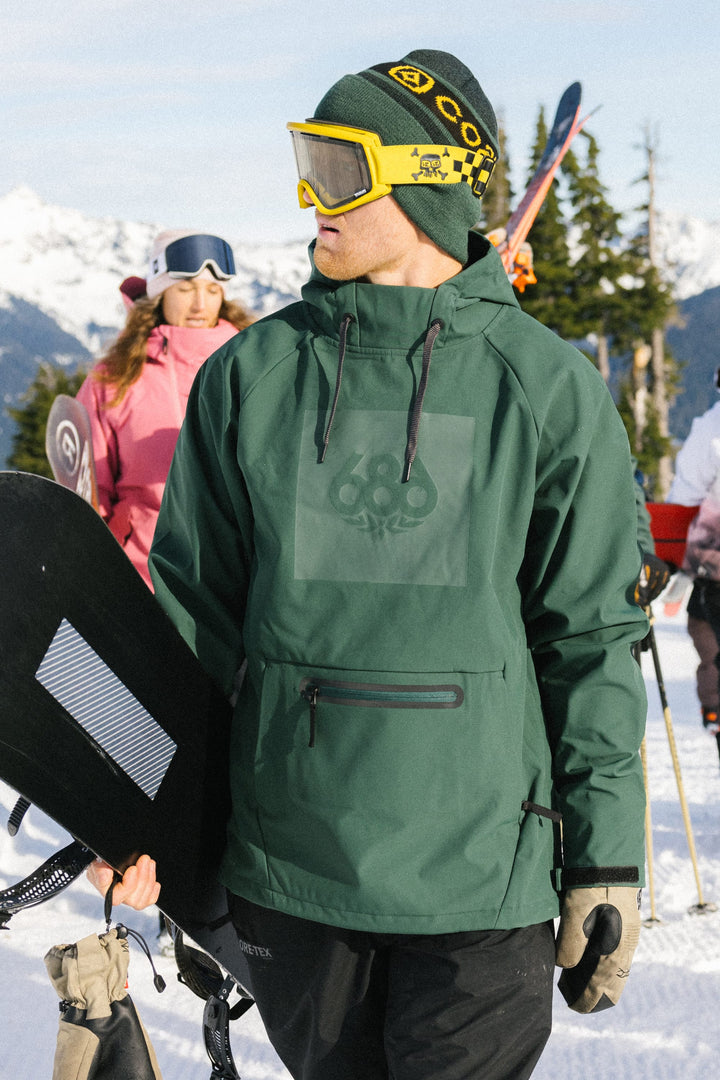 686 Men's Waterproof Hoody — MOSS GREEN