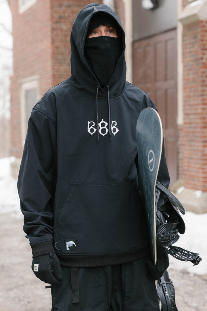 686 Men's Waterproof Team Hoody — BLACK PRINT