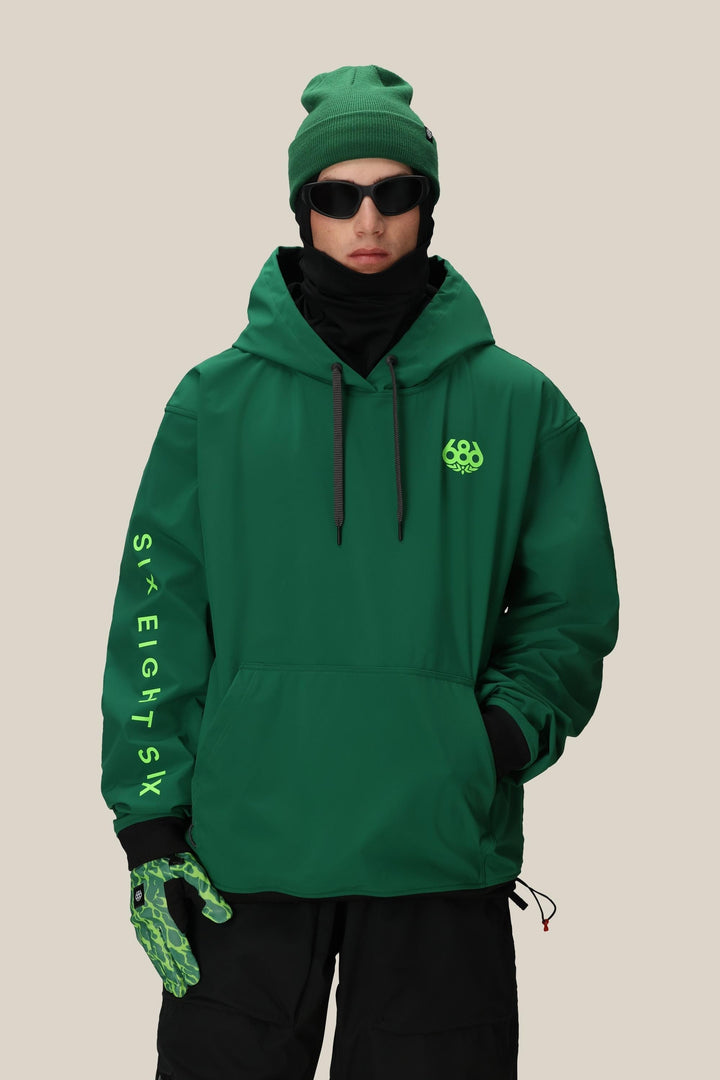 686 Men's Waterproof Team Hoody — EMERALD GREEN