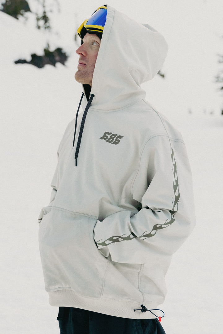 686 Men's Waterproof Team Hoody — LIMESTONE