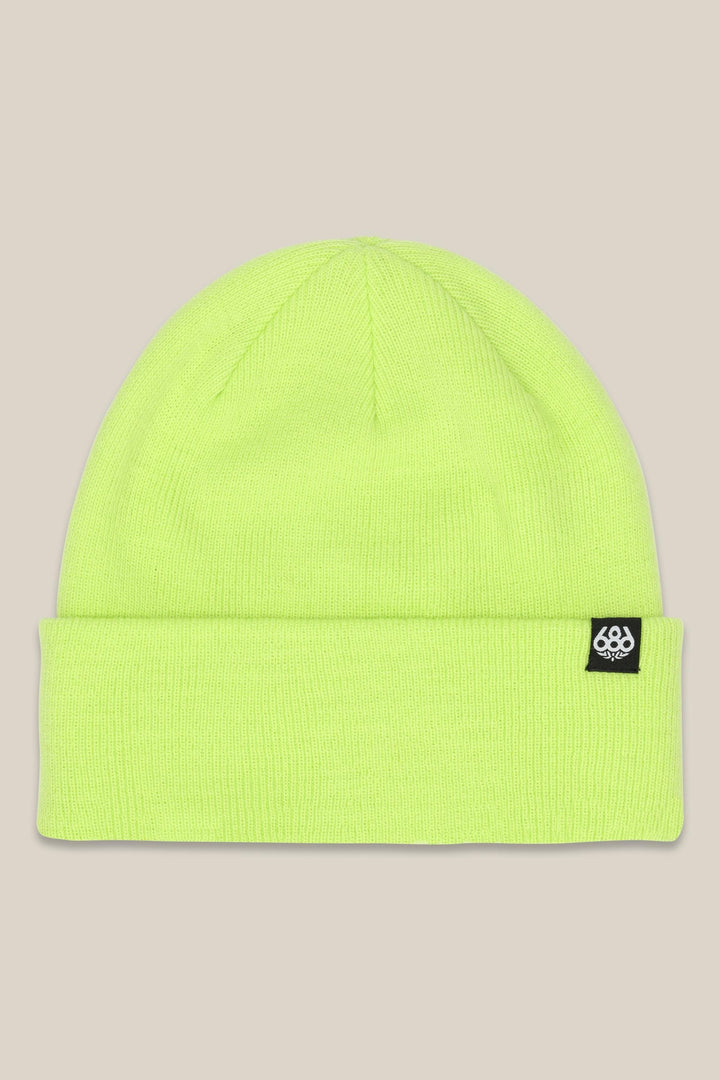 686 Standard Roll Up Beanie — LIME