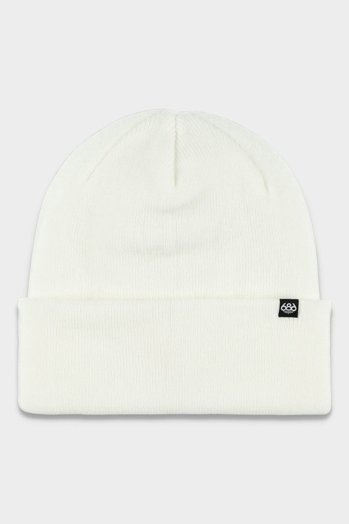 686 Standard Roll Up Beanie — WHITE