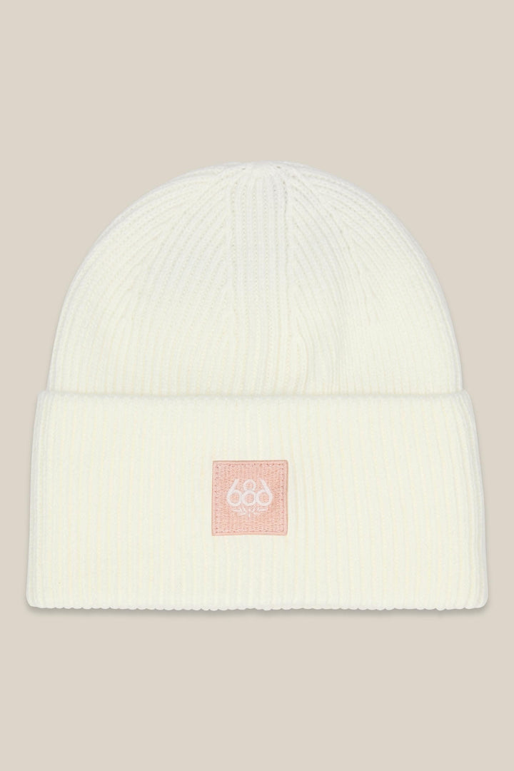 686 Big Cuff Beanie — WHITE