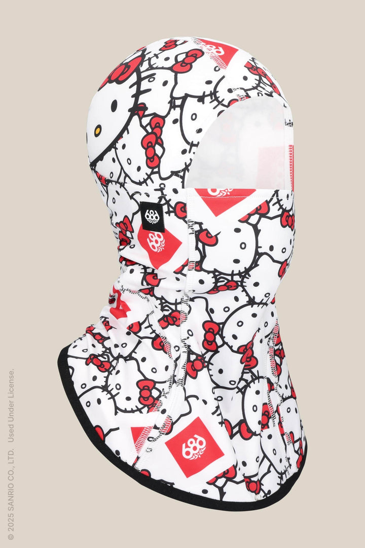 686 Alpha Hinged Balaclava — HELLO KITTY WHITE