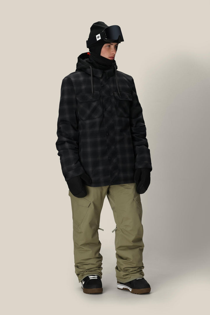 686 Men's Woodland™ Insulated Jacket — BLACK PLAID (vista 2)