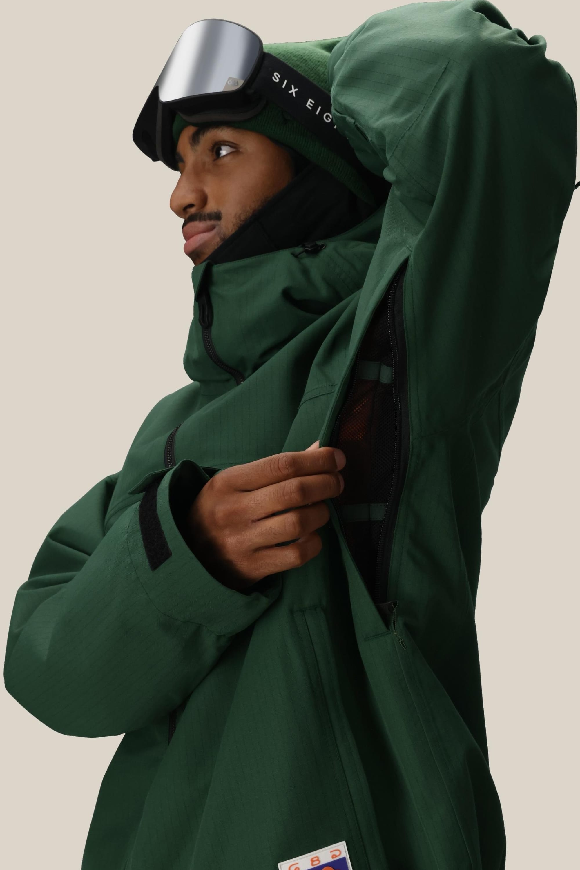 coat with goggles 686 Dojo Shell Jacket