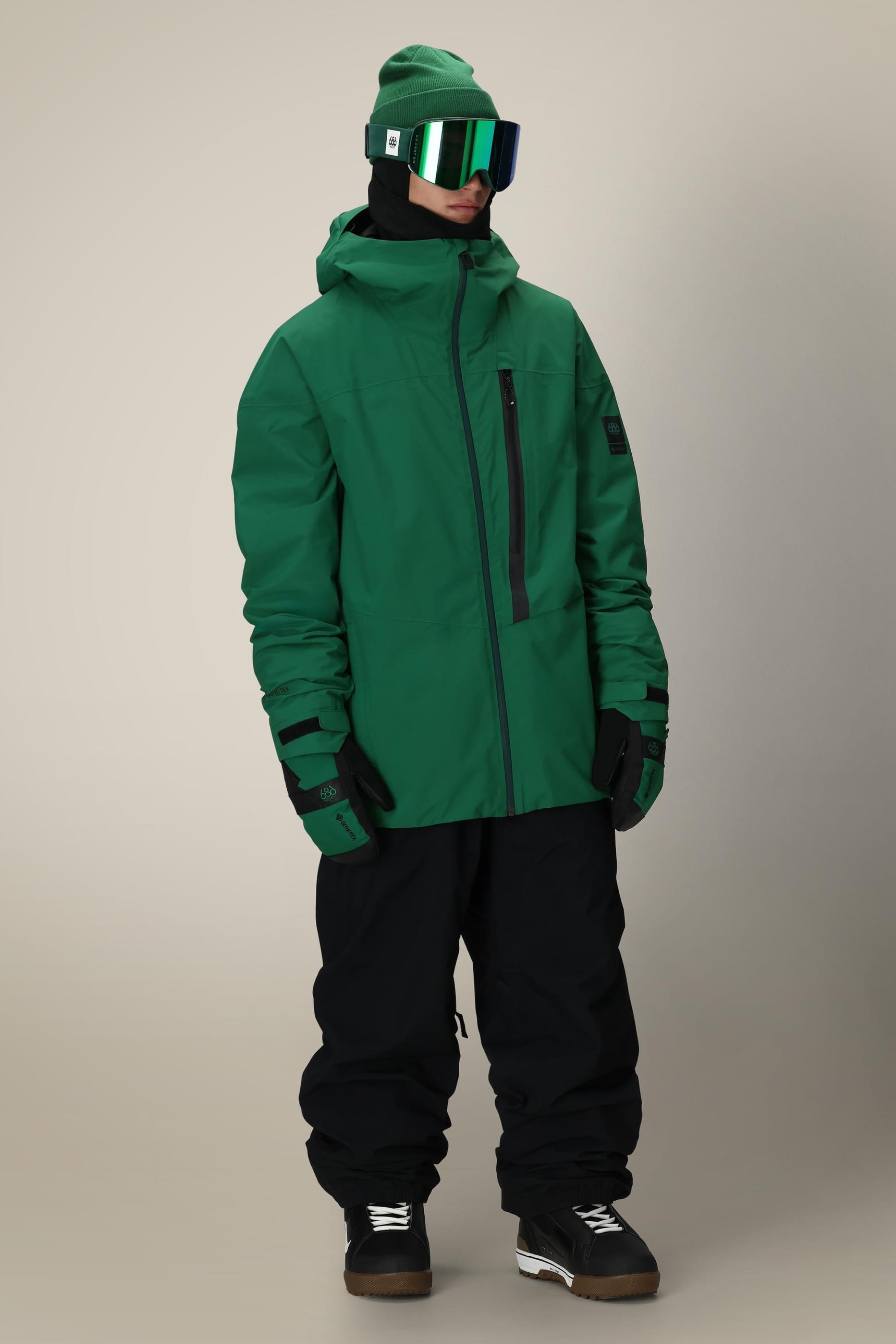 original snow gear jacke 686 Men's Gore-Tex GT Thermagraph Jacket Emerald Green / M
