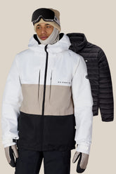 686 Men's SMARTY® 3-In-1 Form Jacket - WHITE COLORBLOCK