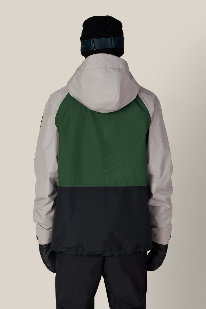 686 Men's GORE-TEX® Core Shell Jacket — LIGHT GREY COLORBLOCK (vista 2)