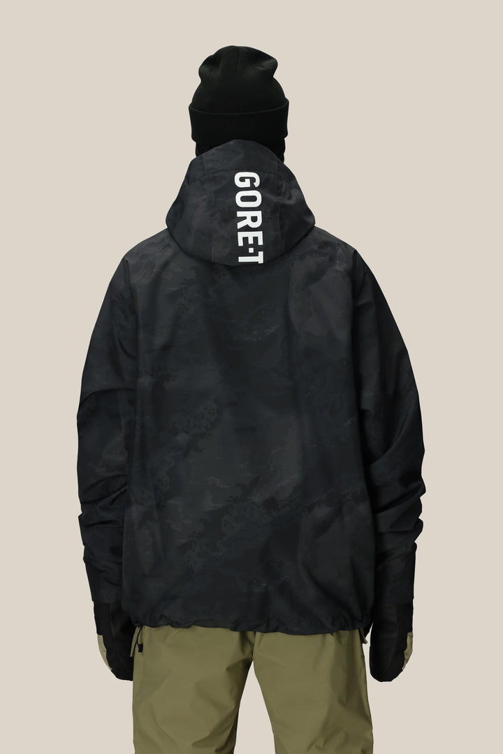 686 Men's GORE-TEX Fragment Shell Anorak — BLACK HEMISPHERE (vista 2)