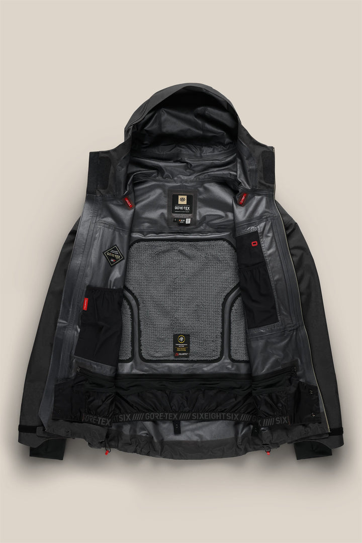 686 Men's GORE-TEX 3L ATV Thermagraph® Jacket — BLACK (vista 2)