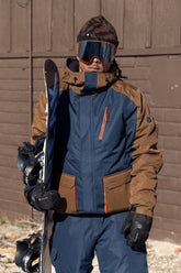 686 Men's Nightline™ Insulated  Jacket - NAVY DARK EARTH COLORBLOCK