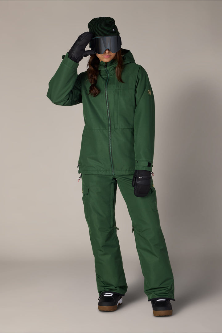 686 Women's Athena™ Insulated Jacket — MOSS GREEN (vista 2)