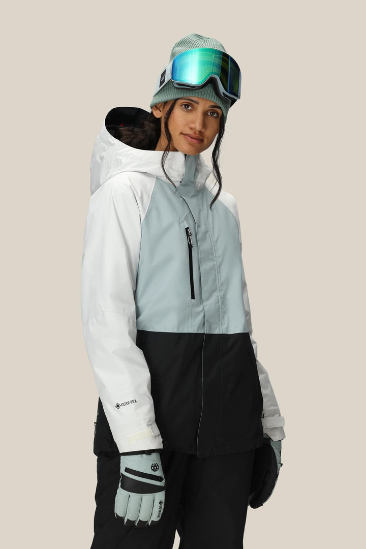 686 Women's GORE-TEX Willow™ Insulated Jacket — DUSTY MARINE COLORBLOCK