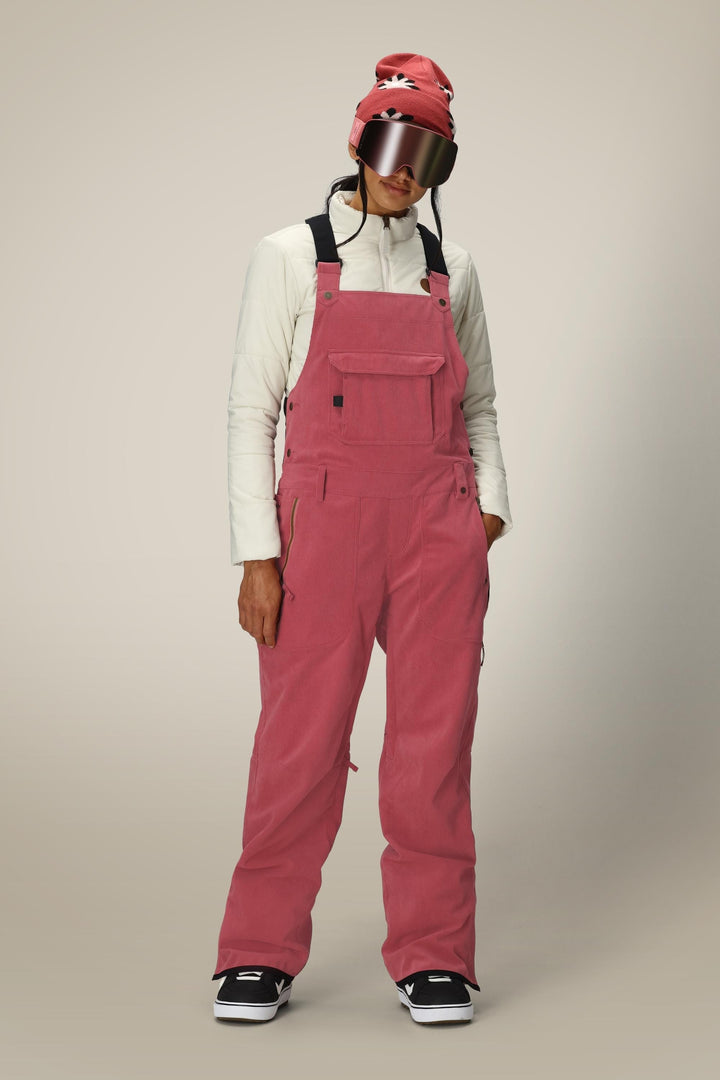 686 Women's Black Magic™ Insulated Bib — ROSEWOOD CORDUROY