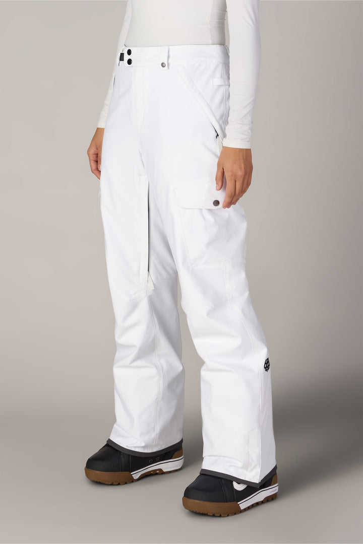 686 Women's Aura™ Insulated Cargo Pant — WHITE