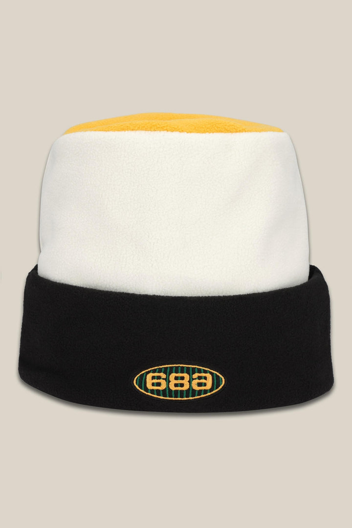 686 Flatop Fleece Hat — WHITE COLORBLOCK